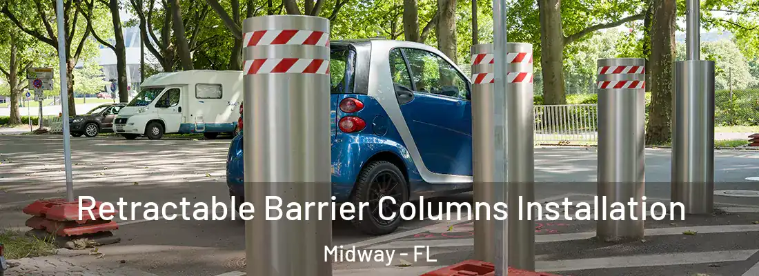 Retractable Barrier Columns Installation Midway - FL